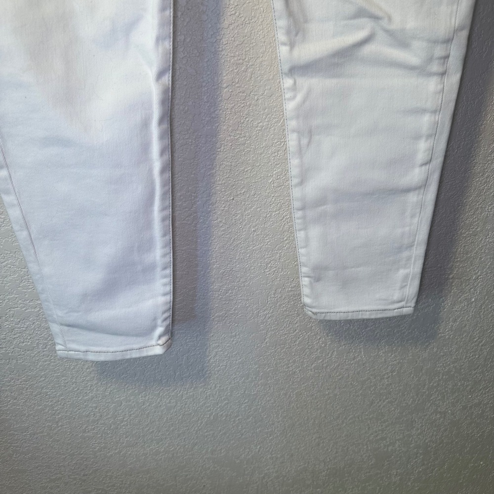 Banana Republic High Rise Skinny Jeans White Denim Button Fly‎ Petite Size 31 - Picture 3 of 8